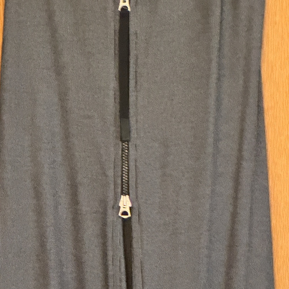Rag & Bone NWT grey stripe midi length tank dress sz XS - Picture 6 of 7